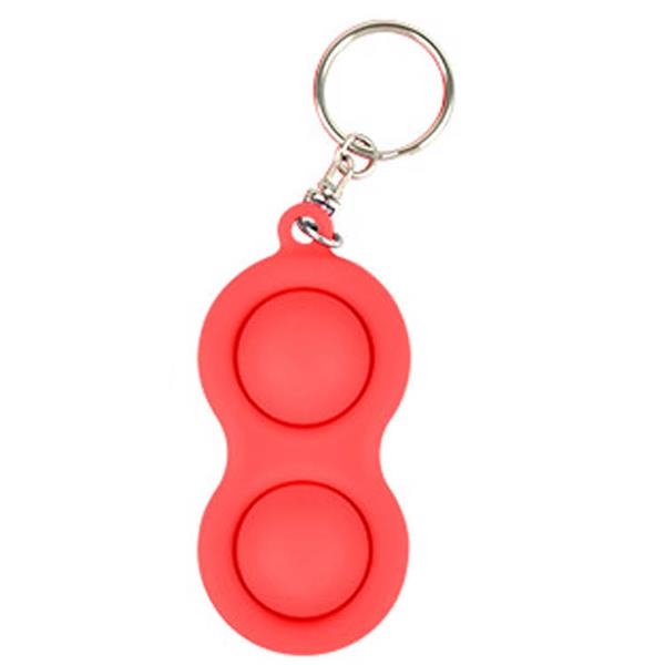 Push Pop Bubble Fidget Toy Key Ring 