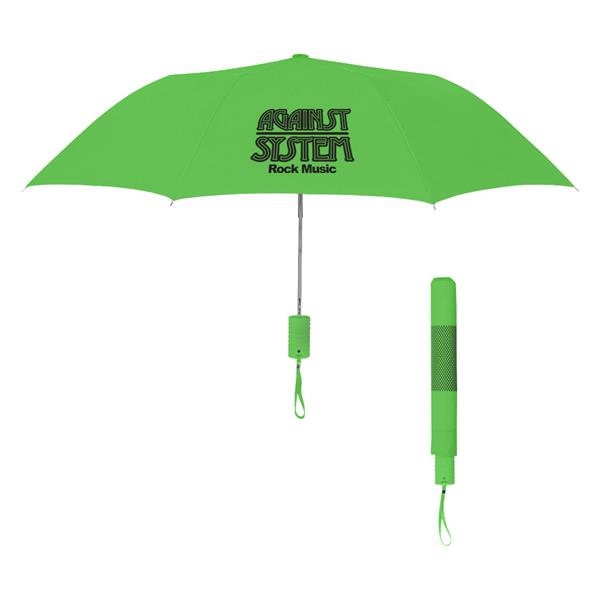 42" Arc Neon Telescopic Folding Umbrella