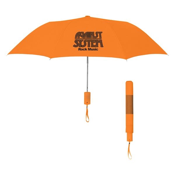 42" Arc Neon Telescopic Folding Umbrella