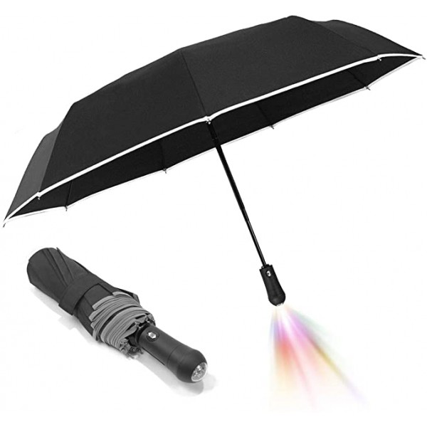 Auto LED Inverted Umbrella with Reflector