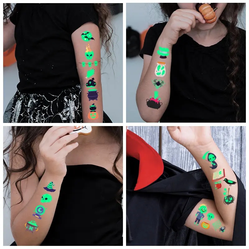 Temporary Halloween Tattoo Stickers 