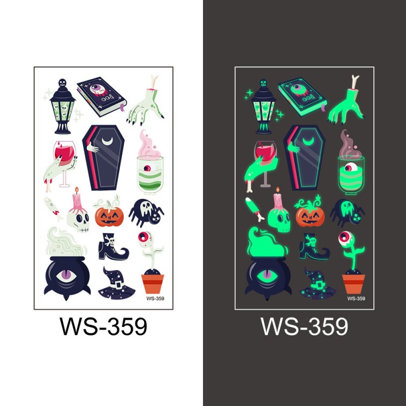 Temporary Halloween Tattoo Stickers 