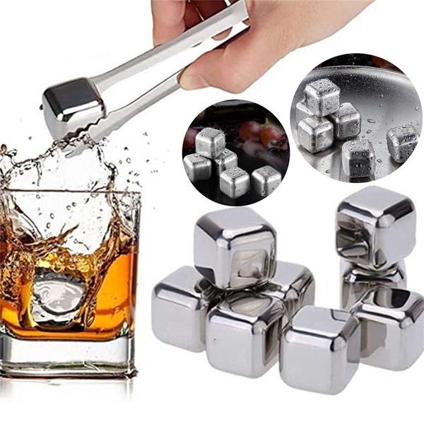 Stainless Steel Reusable Whiskey Ice Cube