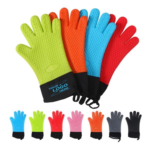 Kitchen Heat-Insulating Silicone Gloves