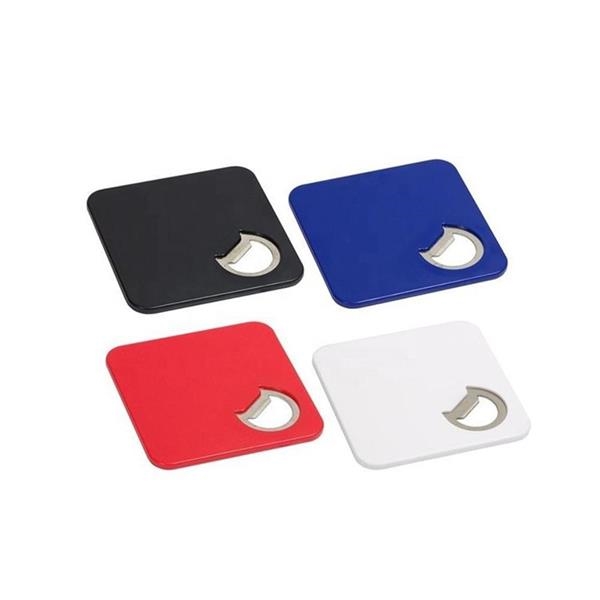 2-in-1 Square Cup Mat Bottle Opener