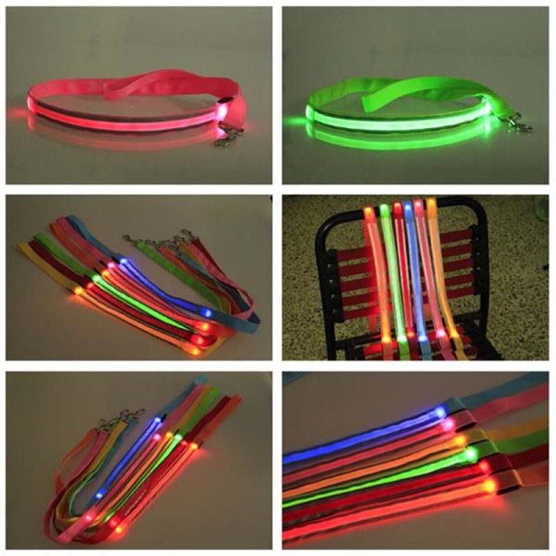 LED Dog Leash Reflective Strips 