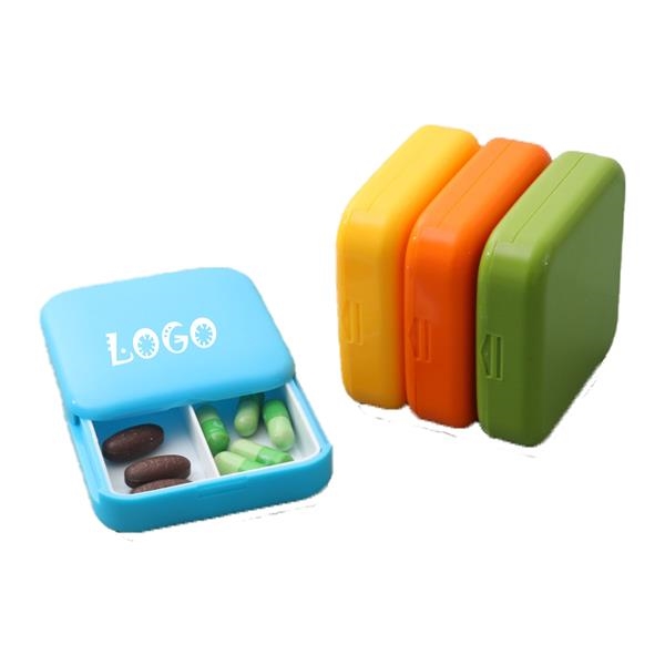 Travel Portable 2 Compartment Pill Organizer