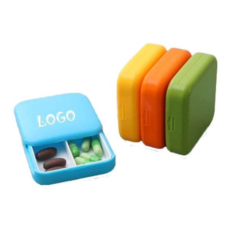 Travel Portable 2 Compartment Pill Organizer