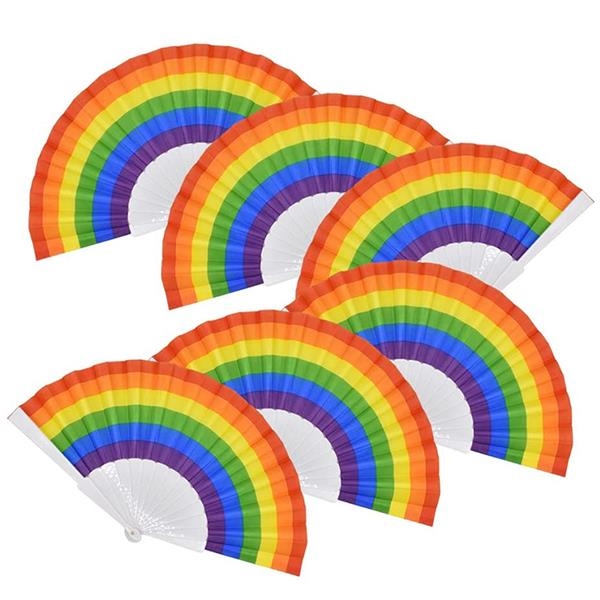 Pride Rainbow Fans