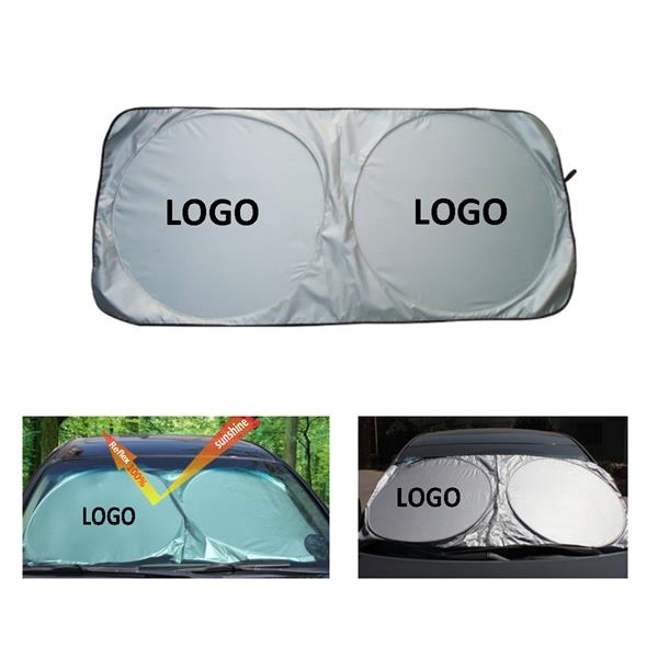 Silver Cloth Car Sunshade