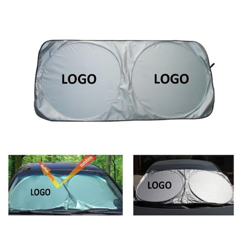 Silver Cloth Car Sunshade 