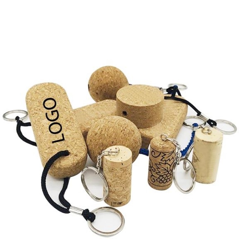 Wine Cork Keychain 