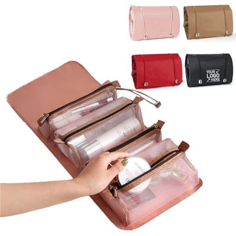 Hanging Roll-Up Makeup Bag 