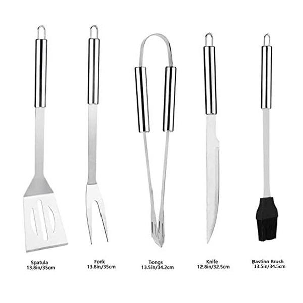 5PCS BBQ Grill Tool Set 