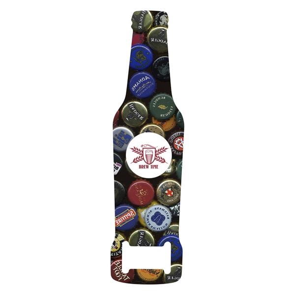 Full Color Bottle Shaped Bottle Opener