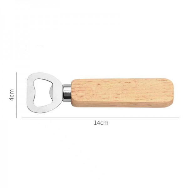 Bottle Opener with Wood Handle 