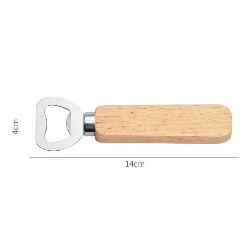 Bottle Opener with Wood Handle 