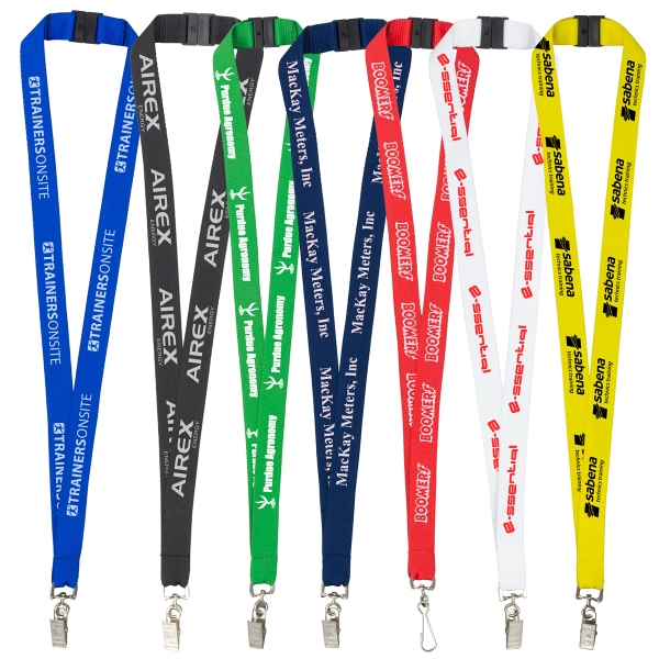 3/4" Silkscreen Lanyard with Breakaway Safety Release