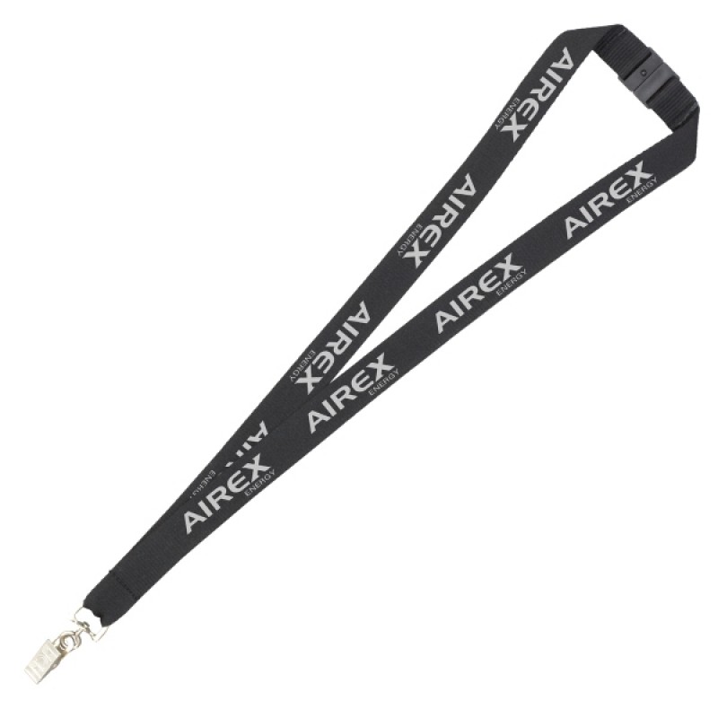 3/4" Silkscreen Lanyard with Breakaway Safety Release 