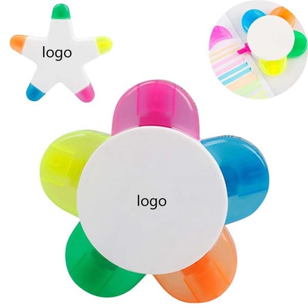 Flower Shape Highlighter Pens