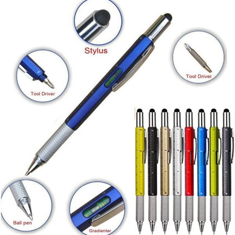 Multi Functional Screwdriver Tool Pen W/ Scale Ruler 