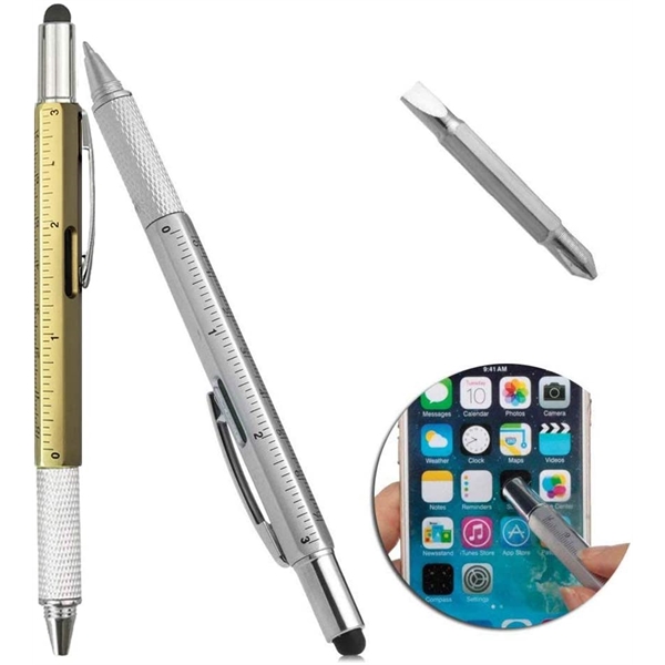 Multi Functional Screwdriver Tool Pen W/ Scale Ruler