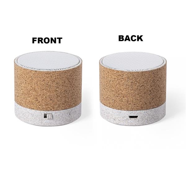 Cork and Wheat Straw Bluetooth Speaker