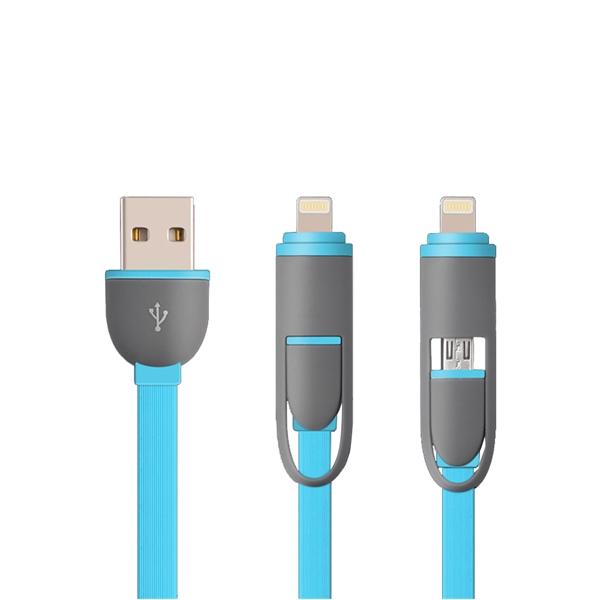 2-in-1 Retractable Charging Cable